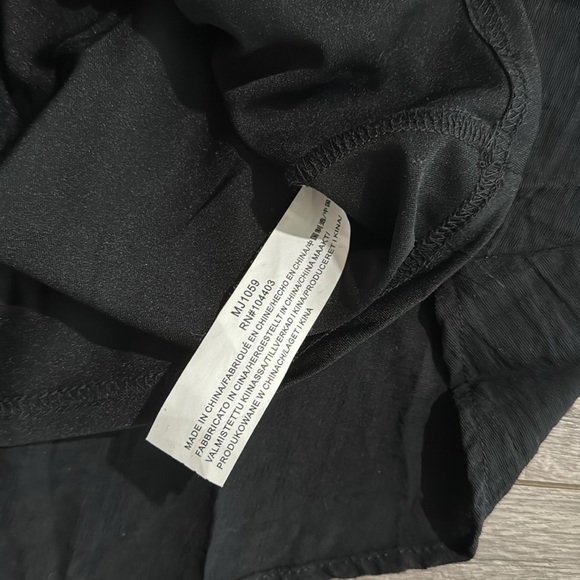 Moon River Open-Back Puff-Sleeve Mini Dress In Black M - Picture 8 of 8